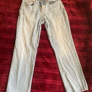 Straight Leg Light Wash Men's Jeans